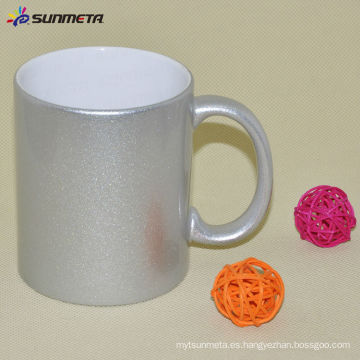 Sublimación 11oz Taza de cerámica de plata Made in China